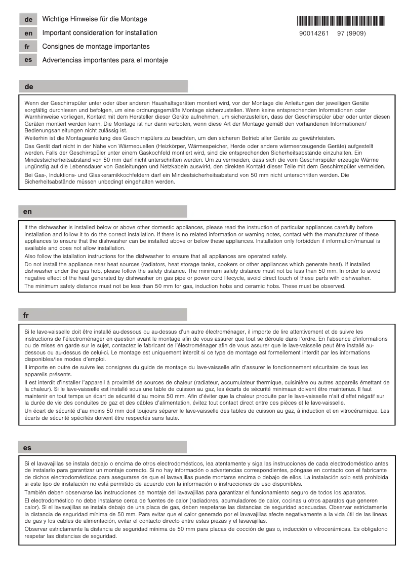 Image de la première page du manuel de l'appareil SCE52M55EU