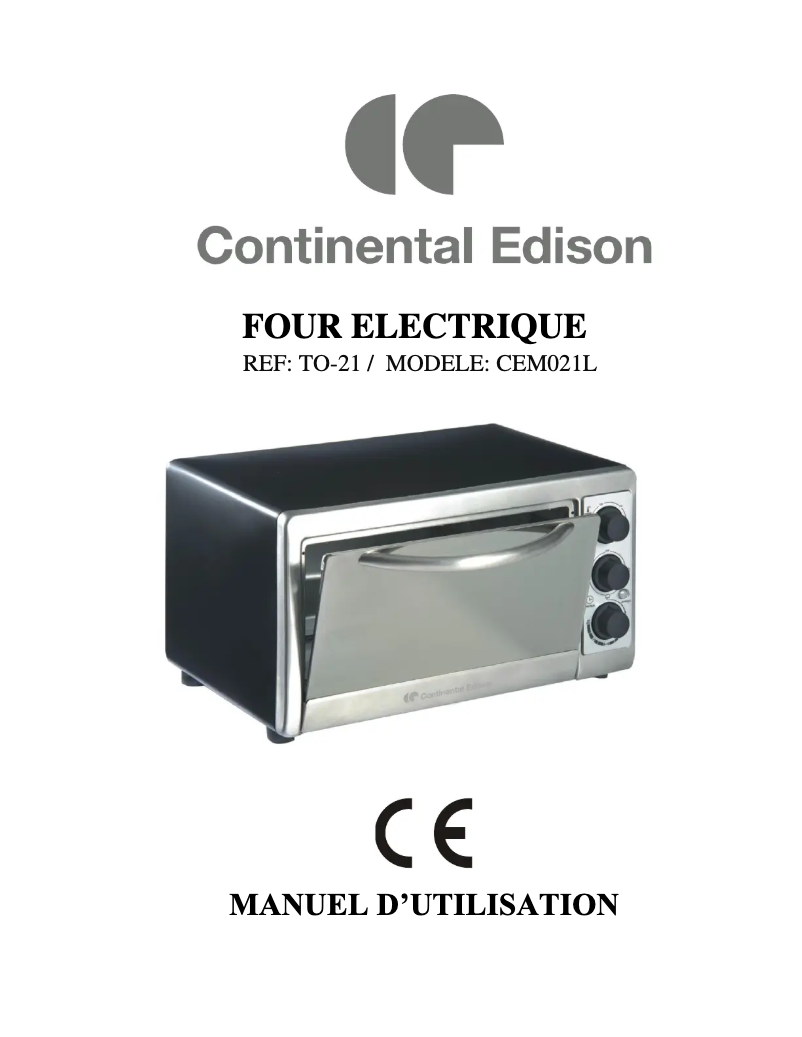 Image de la première page du manuel de l'appareil CEMO21L