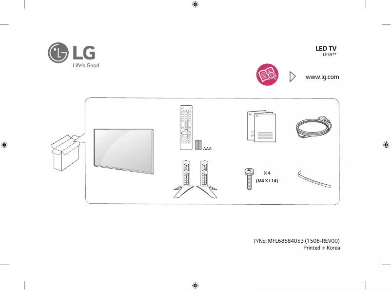 Page 1 of the manual User Manual LG 49LF590T