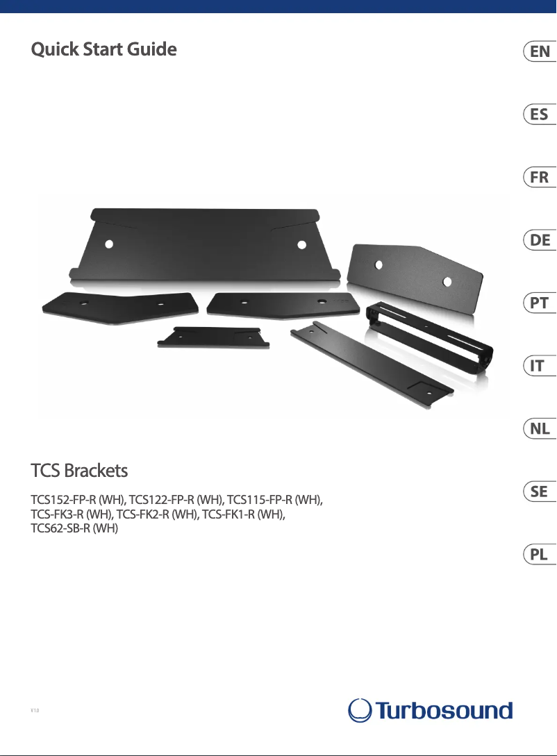 Image de la première page du manuel de l'appareil TCS122-FP-R-WH