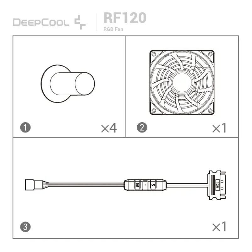 Página 1 del manual Manual de usuario DeepCool RF 120