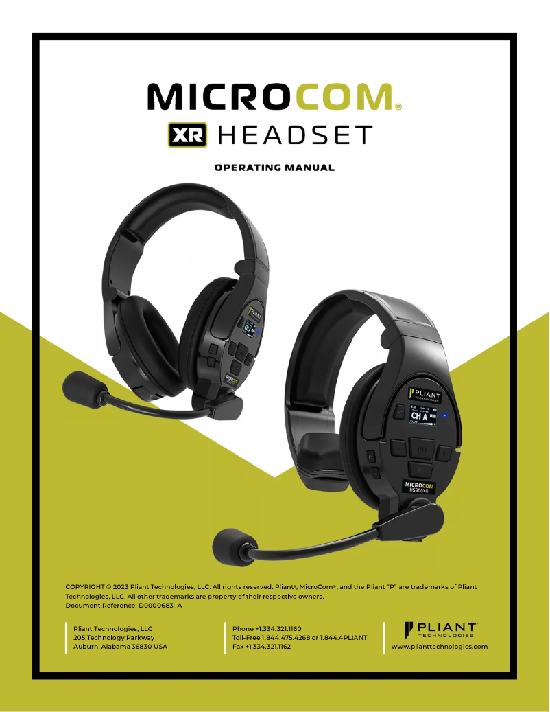 Page 1 de la notice Manuel utilisateur Pliant Technologies SmartBoom PRO