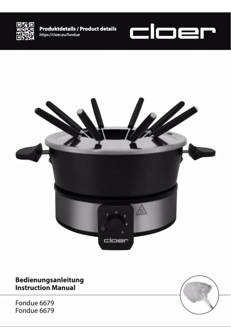 Page 1 de la notice Manuel utilisateur Cloer 6679