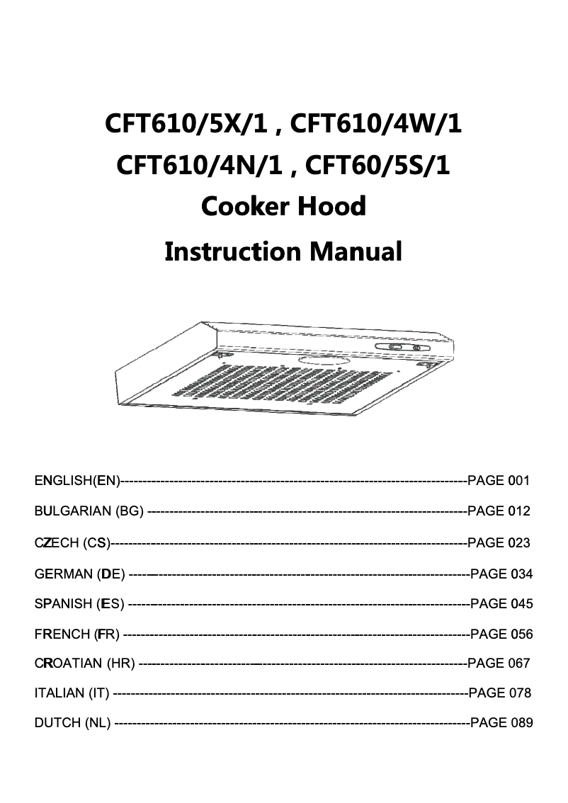 Image de la première page du manuel de l'appareil CFT610/4W/1