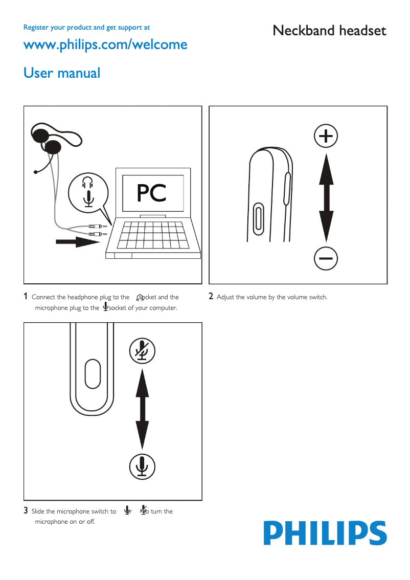 Página 1 del manual Manual de instrucciones Philips SHM6103
