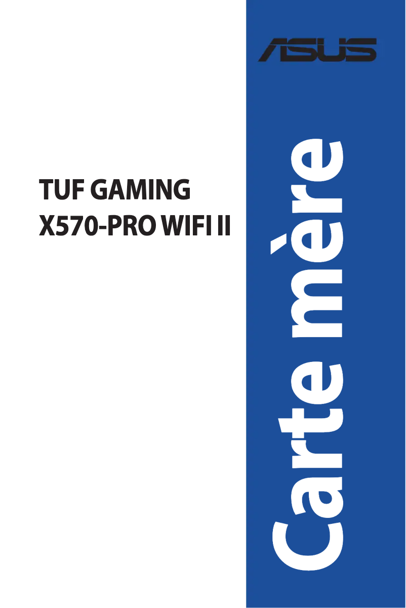Page n°1 - Manuel utilisateur Asus TUF Gaming X570-Pro WIFI II