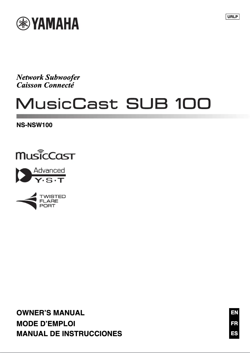 Page n°1 - Manuel utilisateur Yamaha NS-NSW100