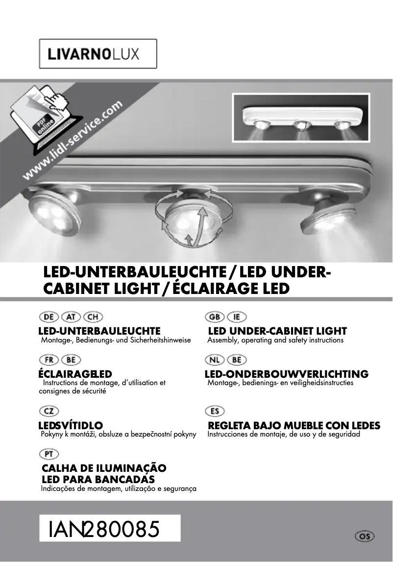 Página 1 del manual Manual de usuario Livarno Lux IAN 280085