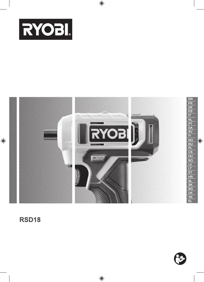 Page 1 de la notice Manuel utilisateur RYOBI One+ RSD18