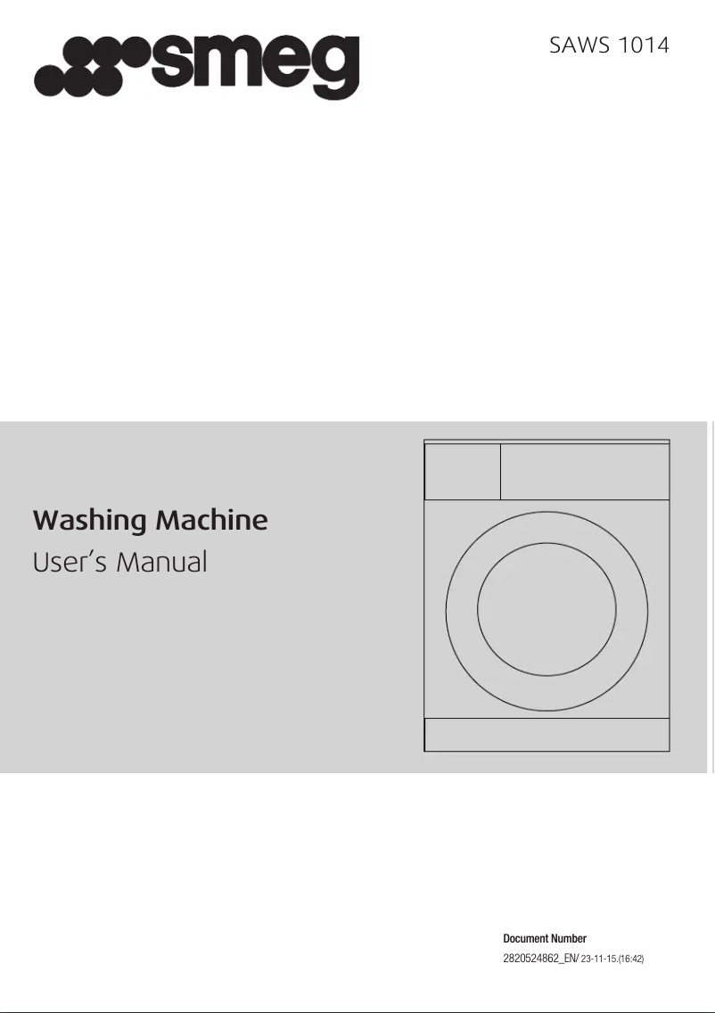 Page n°1 - Manuel utilisateur Smeg SAWS1014