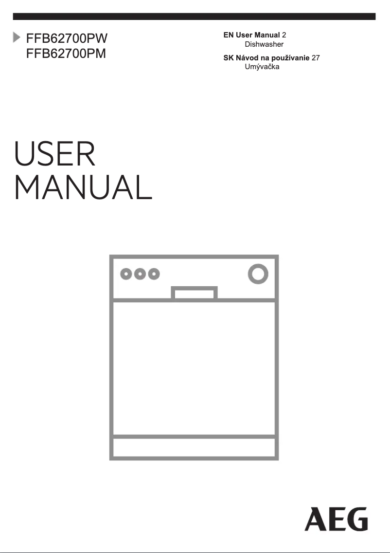 Page n°1 - Manuel utilisateur AEG FFB62700PM