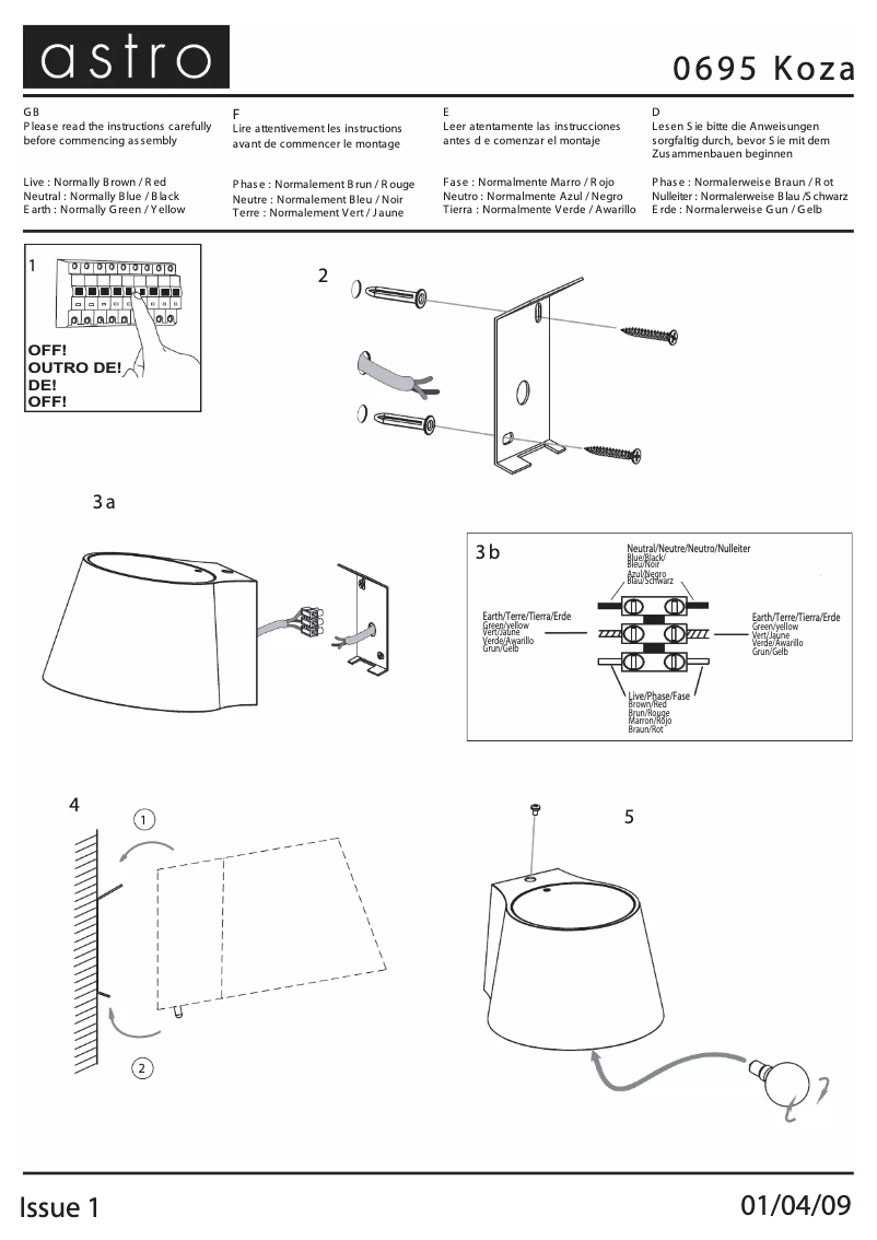 Image de la première page du manuel de l'appareil Koza