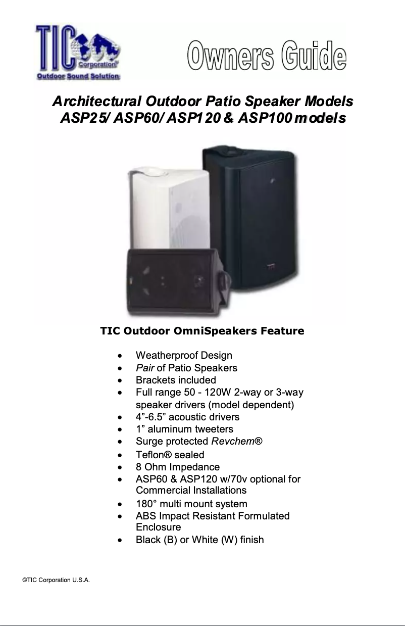 Image de la première page du manuel de l'appareil Patio ASP90