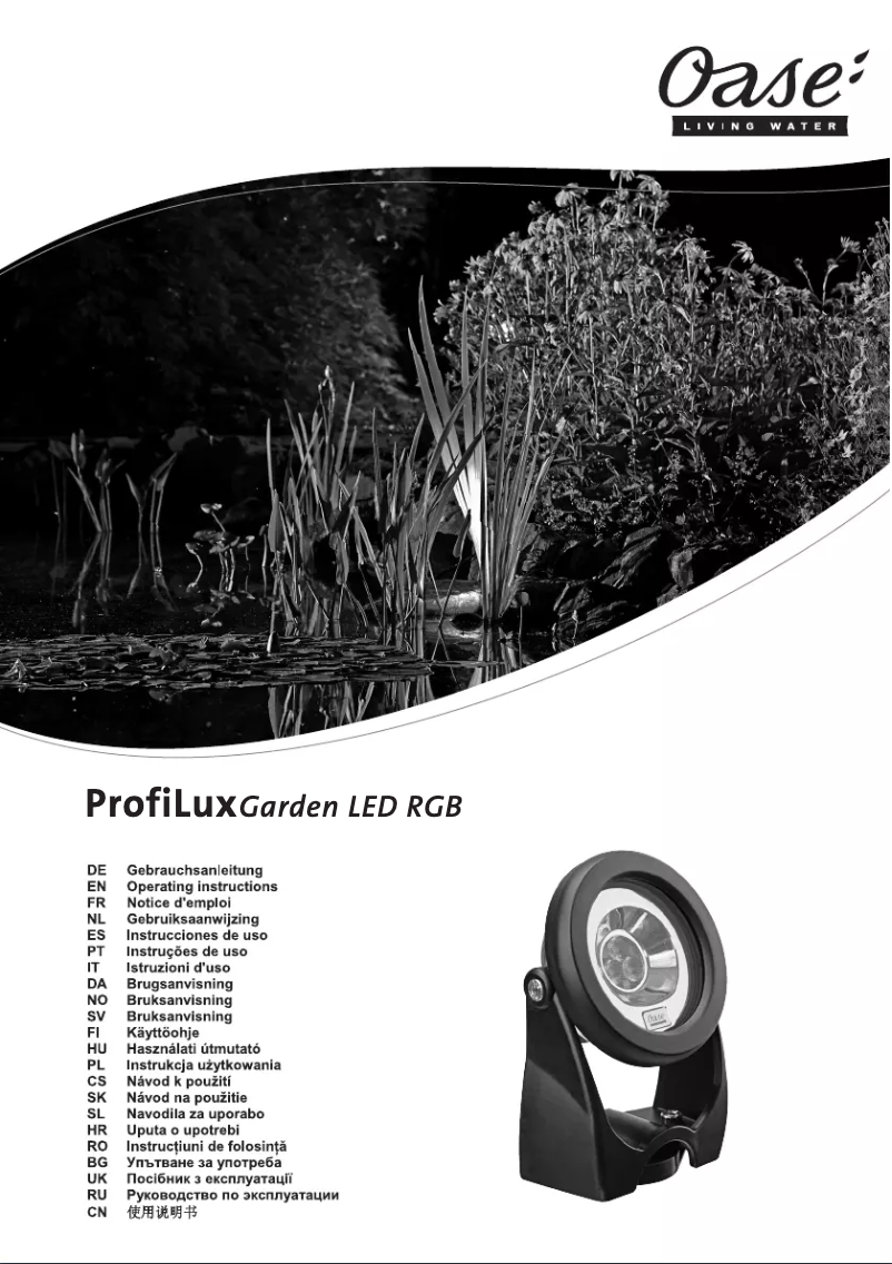 Image de la première page du manuel de l'appareil ProfiLux Garden LED RGB