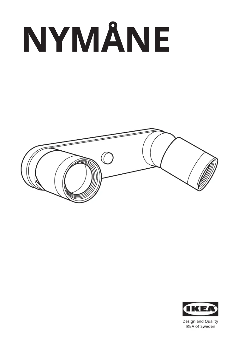 Page 1 de la notice Manuel utilisateur Ikea NYMÅNE 604.286.50