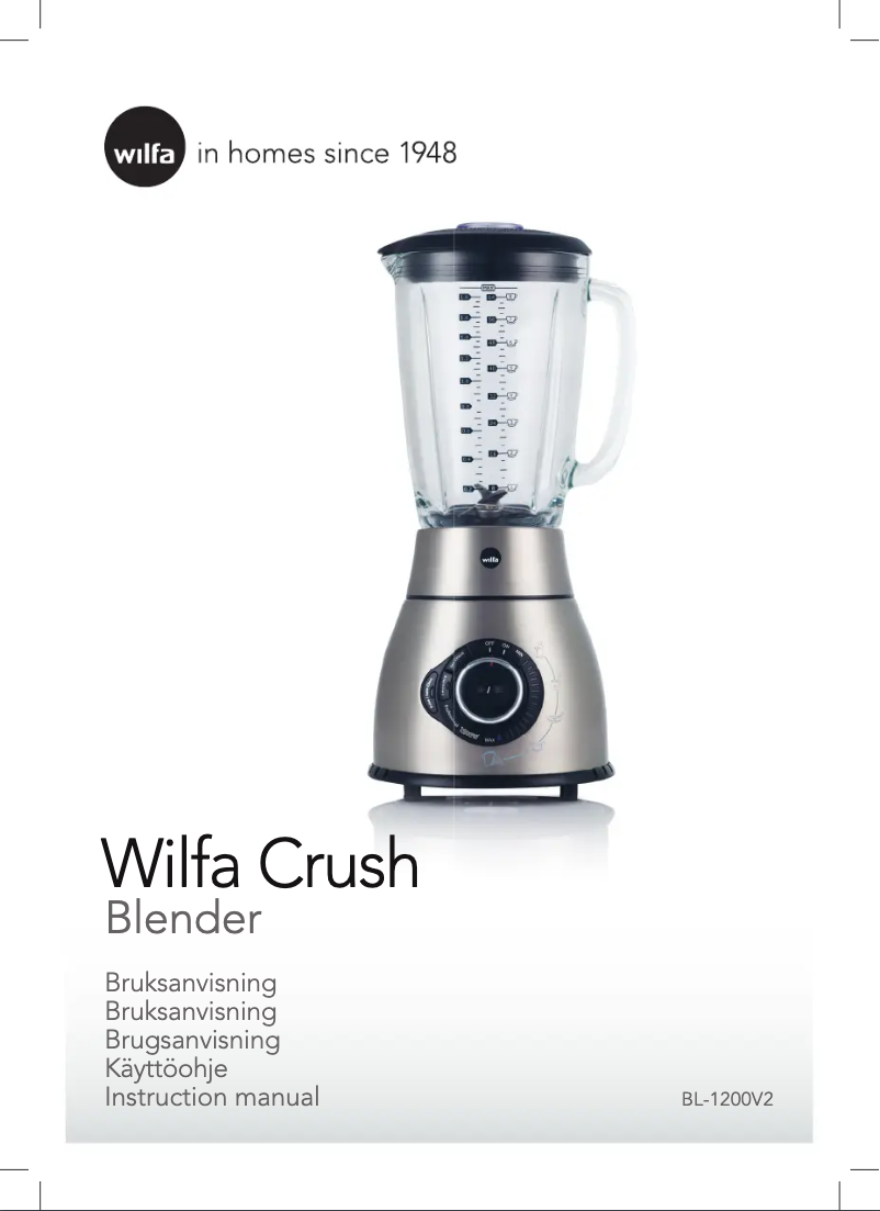 Image de la première page du manuel de l'appareil Crush WBL-1200V2