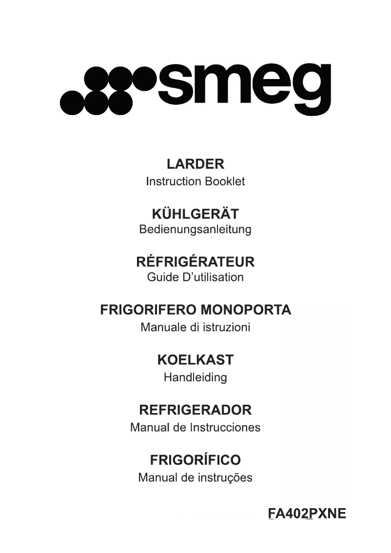 Page n°1 - Mode d'emploi Smeg FA402PXNE