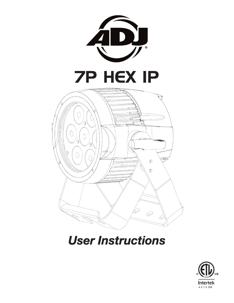 Image de la première page du manuel de l'appareil 7P HEX IP
