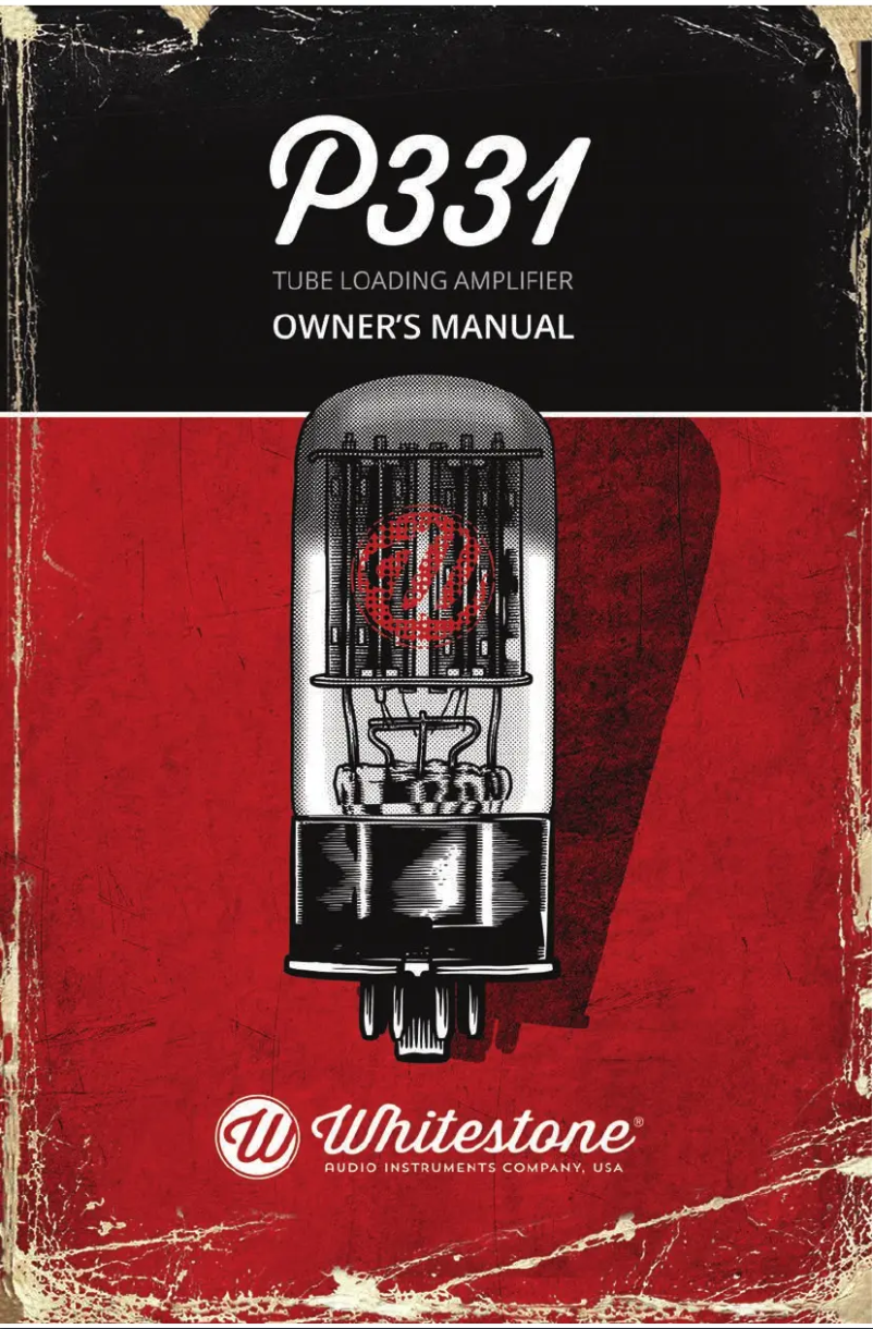 Page n°1 - Manuel utilisateur Whitestone P331