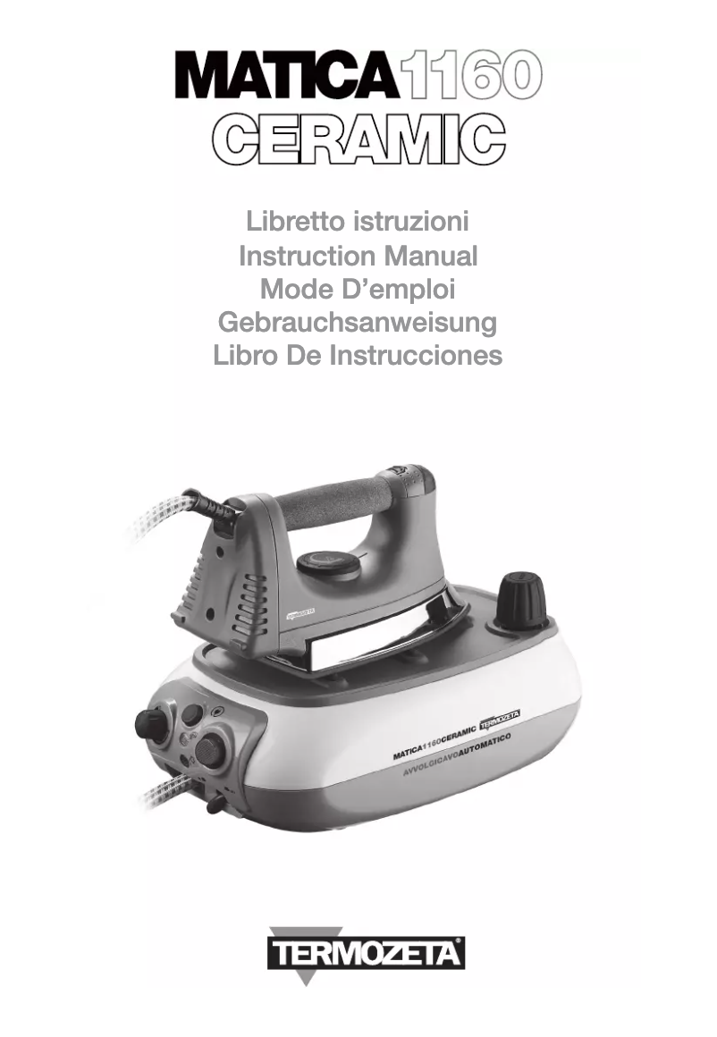 Page n°1 - Manuel utilisateur Termozeta Matica 1160 Ceramic