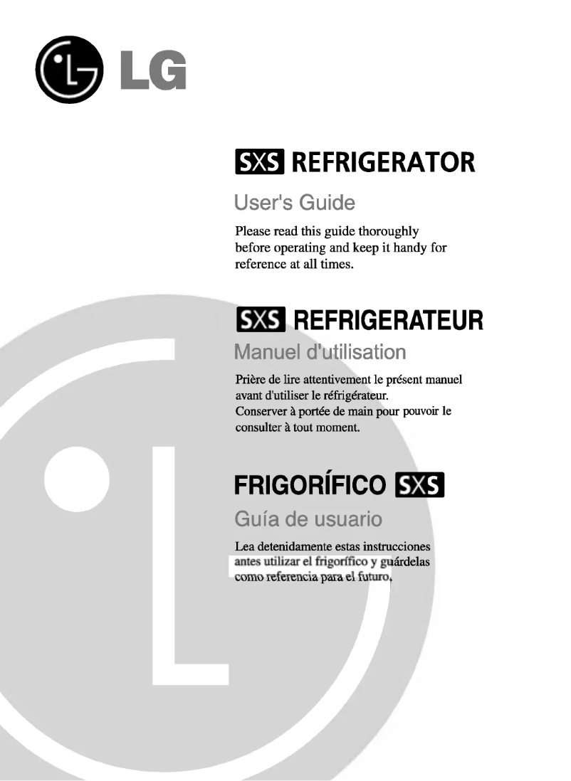 Page n°1 - Manuel utilisateur LG GS73W63CEF