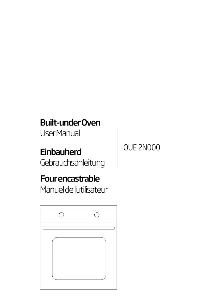 Page 1 de la notice Manuel utilisateur Beko OUE 2N000 X
