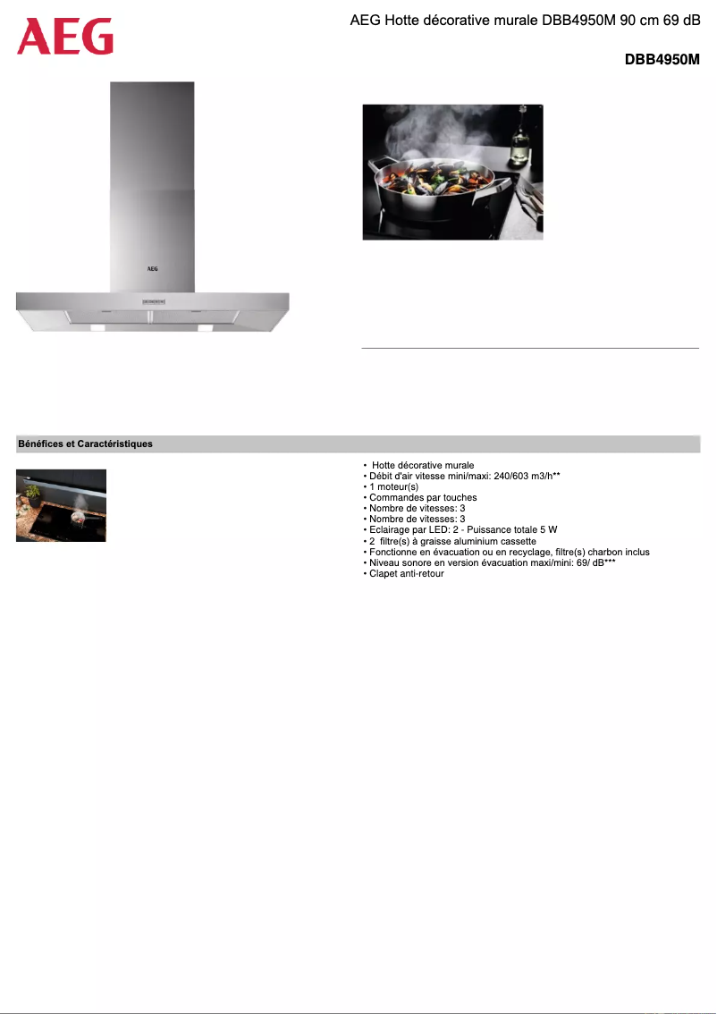 Imagen de la primera página del manual del dispositivo DBB4950M