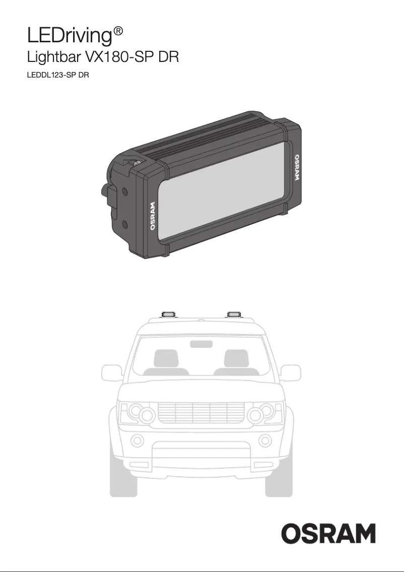 Page n°1 - Instructions / montage Osram VX180-SP