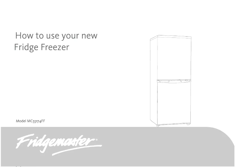 Page 1 de la notice Manuel utilisateur Fridgemaster MC55174FF
