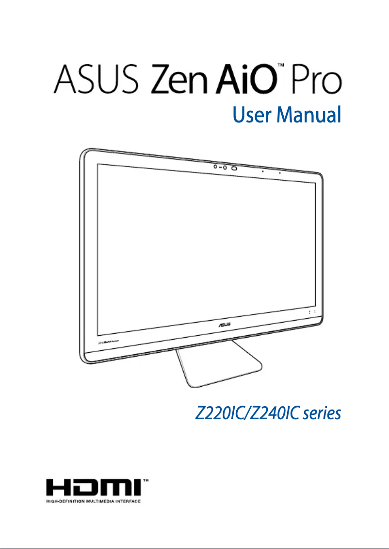 Image de la première page du manuel de l'appareil Zen AiO Z220ICGK
