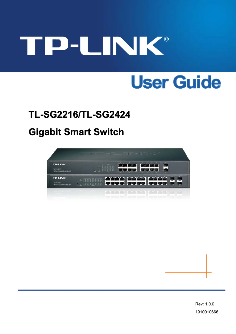 Page n°1 - Manuel utilisateur TP-Link JetStream Smart TL-SG2216