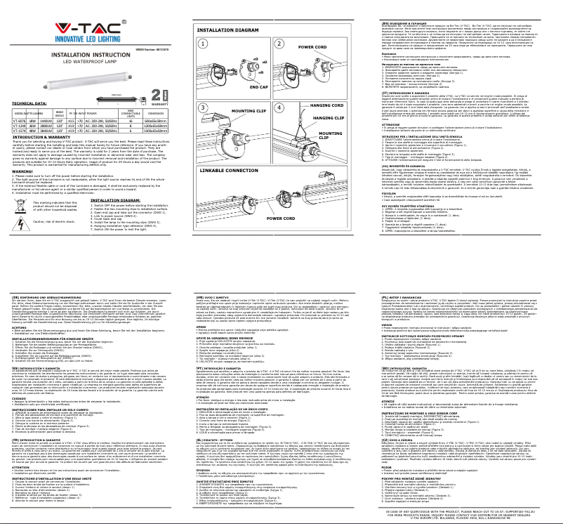 Image de la première page du manuel de l'appareil VT-1249