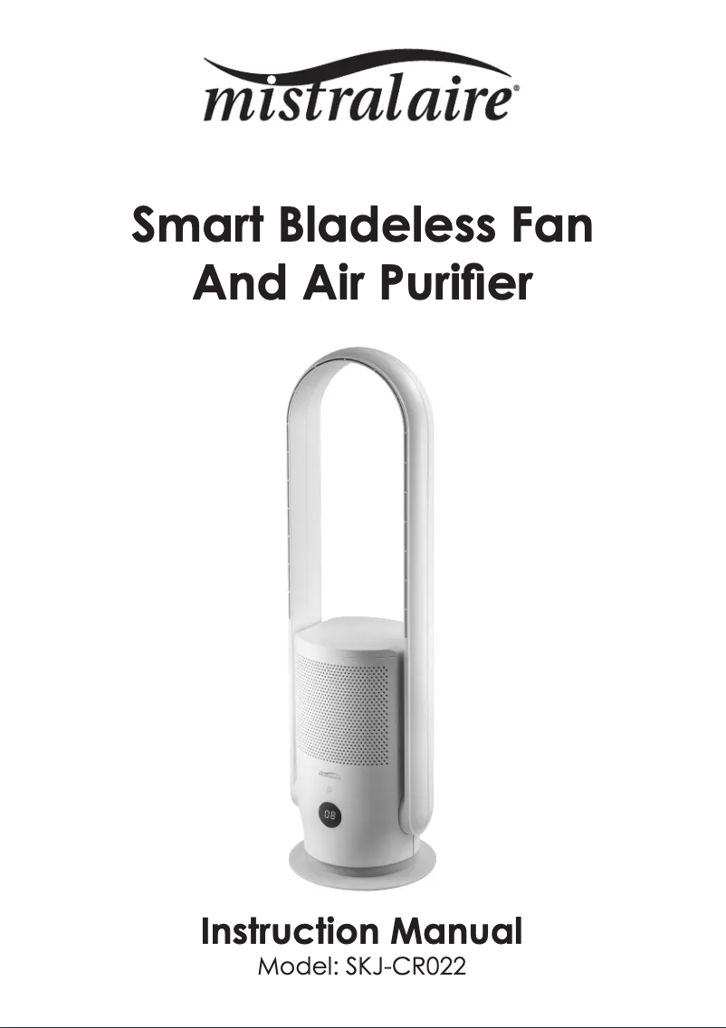 Página 1 del manual Manual de usuario Mistral SKJ-CR022