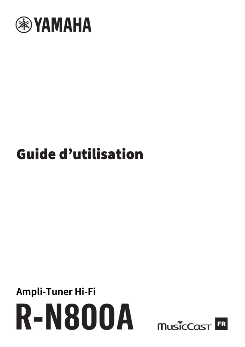 Page 1 de la notice Manuel utilisateur Yamaha R-N800A