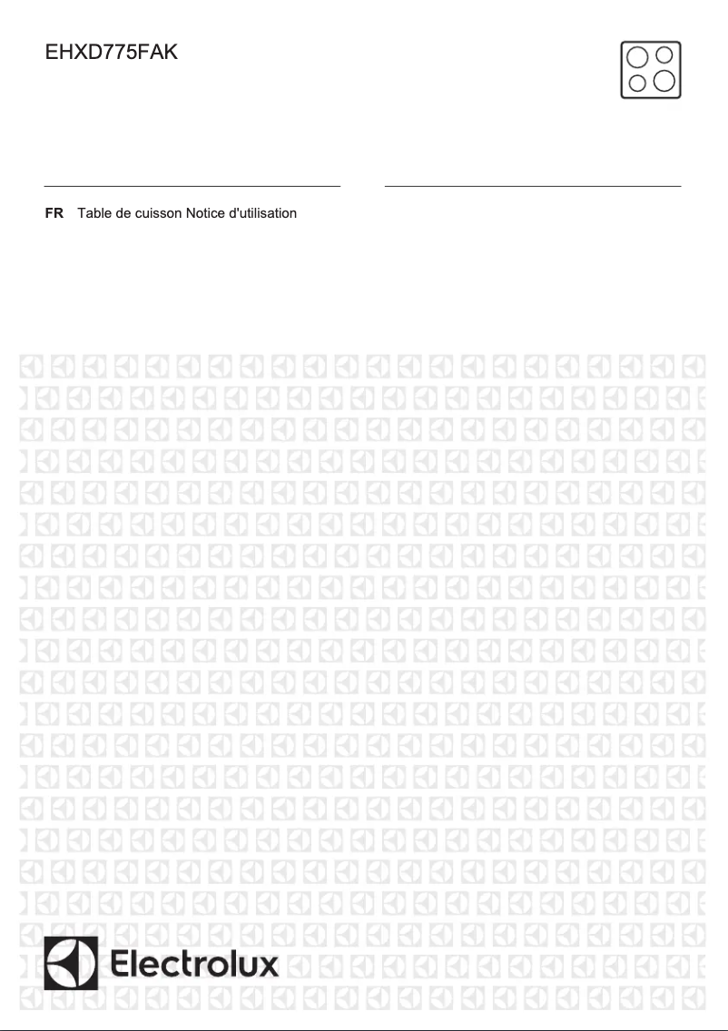 Page n°1 - Manuel utilisateur Electrolux EHXD775FAK
