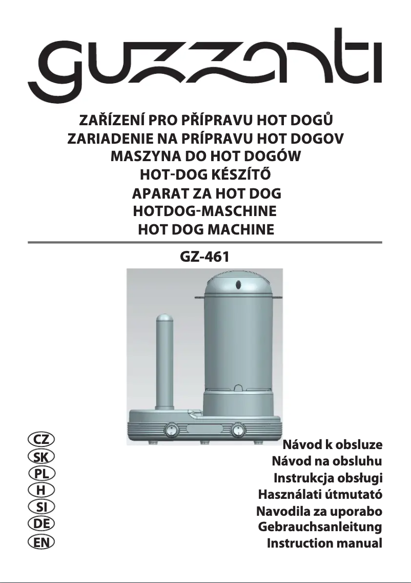 Page 1 de la notice Manuel utilisateur Guzzanti GZ-461