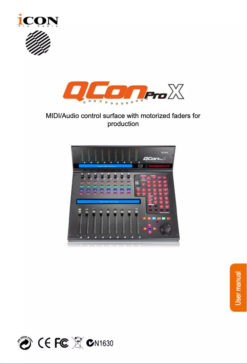 Image de la première page du manuel de l'appareil QCon Pro X