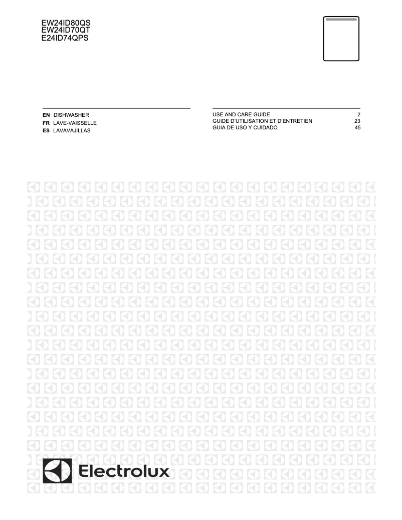Page n°1 - Manuel utilisateur Electrolux EW24ID70QT