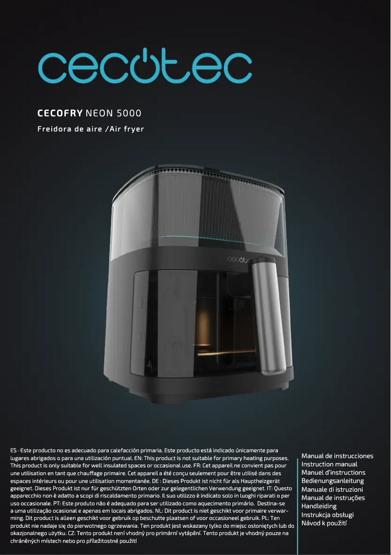 Page n°1 - Manuel utilisateur Cecotec Cecofry Neon 5000
