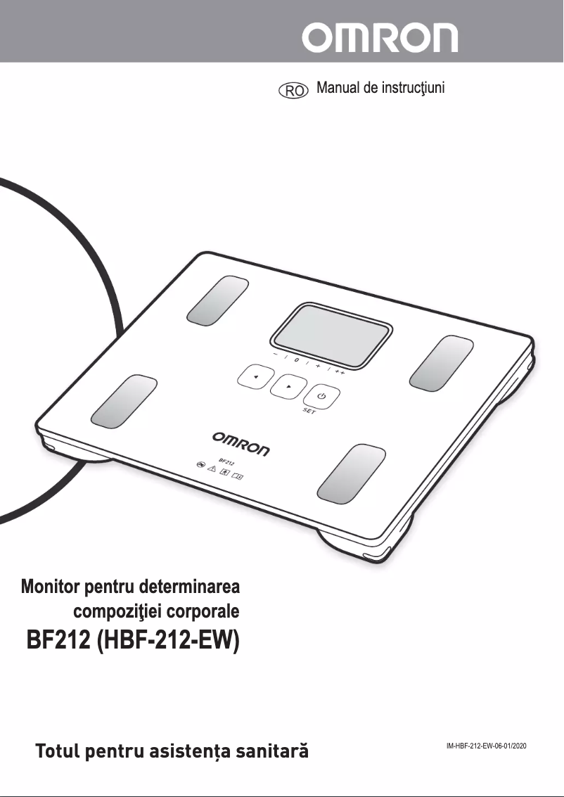 Página 1 del manual Manual de usuario Omron HBF-212-EW