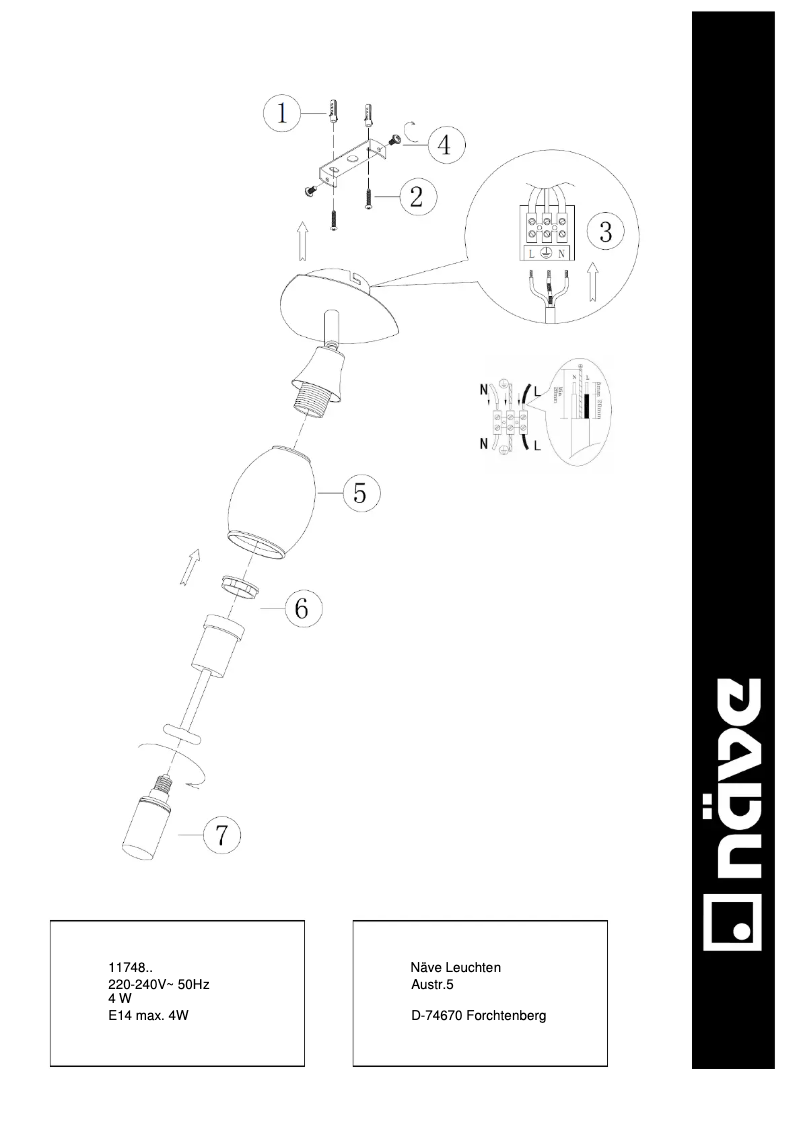 Page n°1 - Manuel utilisateur Näve Rom