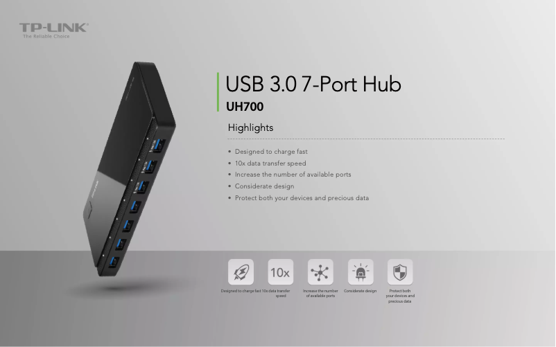 Página 1 del manual Ficha técnica TP-Link UH700