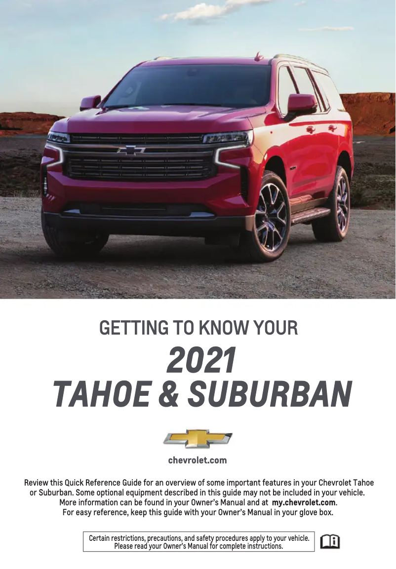 Image de la première page du manuel de l'appareil Suburban (2021)