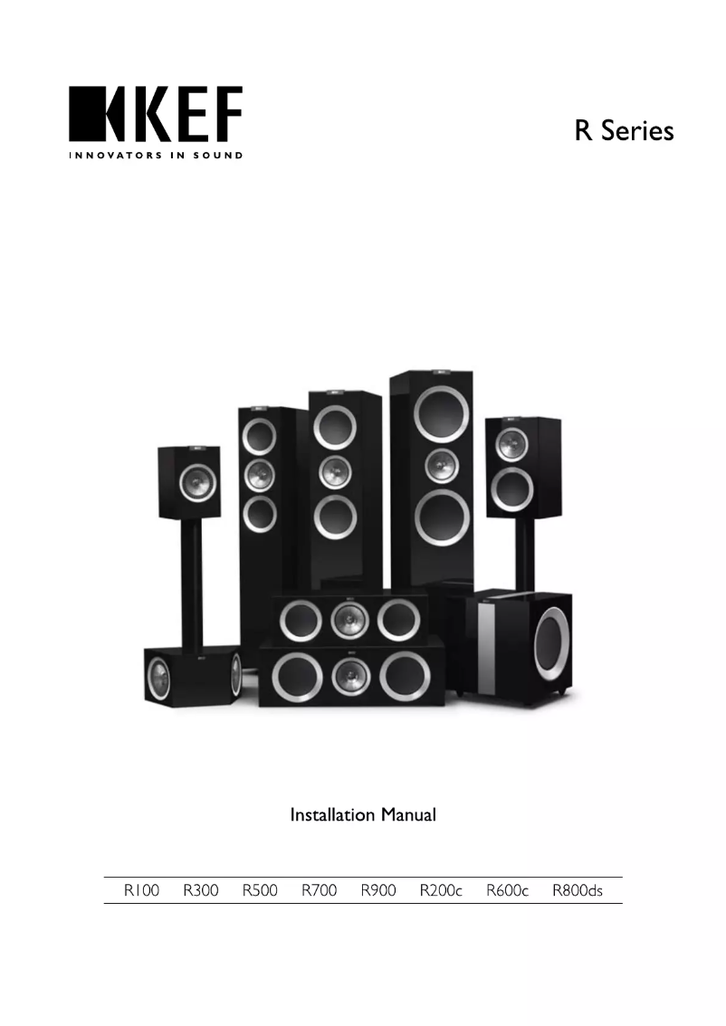 Page n°1 - Manuel utilisateur KEF R500