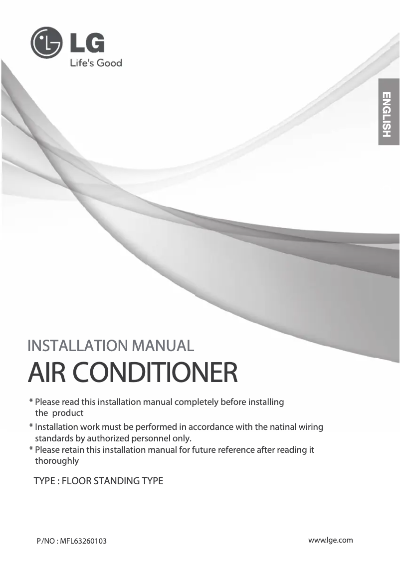 Page 1 de la notice Manuel utilisateur LG HPNC286SLA0