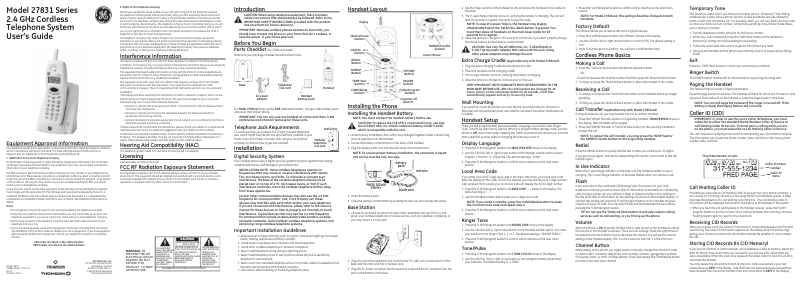 Página 1 del manual Manual de usuario GE 27831