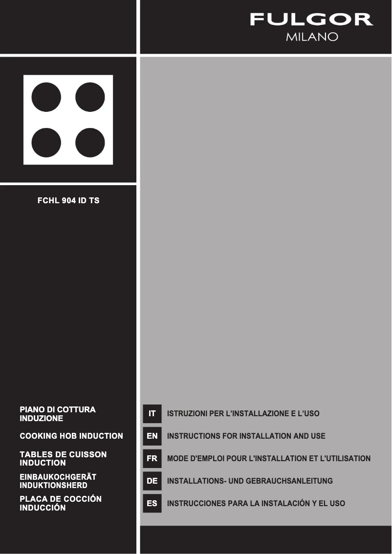 Image de la première page du manuel de l'appareil FCHL 904 ID TS WH