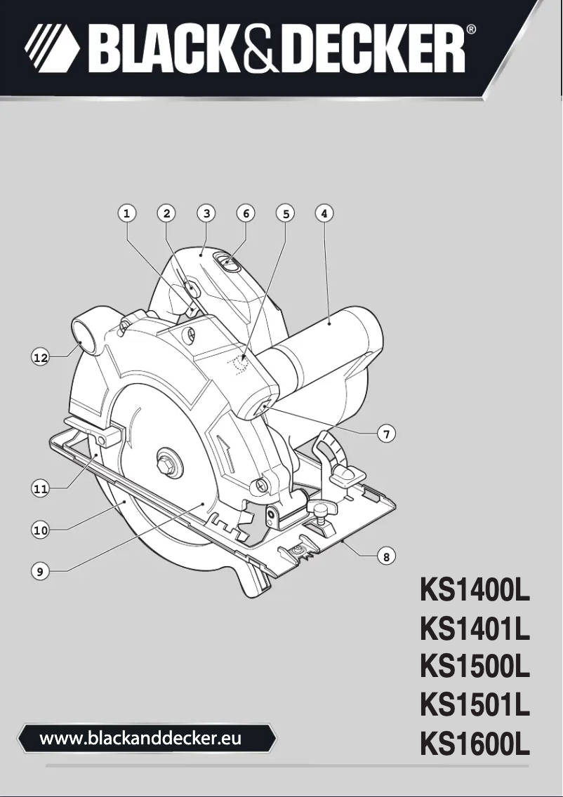 Page n°1 - Manuel utilisateur Black & Decker KS1600LK