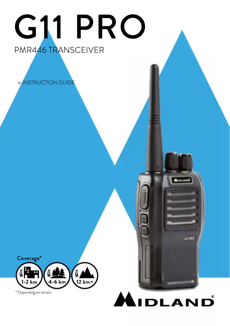Page 1 de la notice Manuel utilisateur Midland G11 Pro