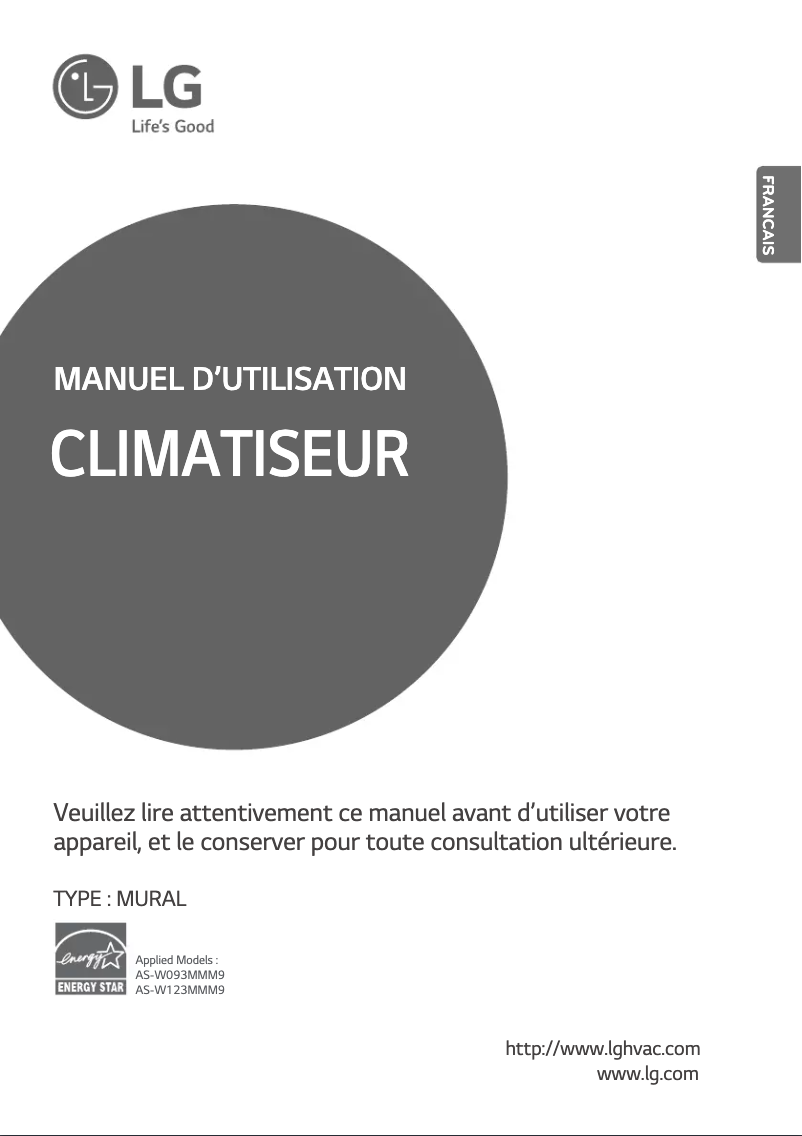 Page n°1 - Manuel utilisateur LG LSN120HYV